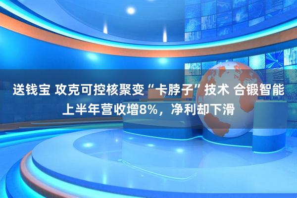 送钱宝 攻克可控核聚变“卡脖子”技术 合锻智能上半年营收增8%，净利却下滑