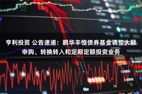 亨利投资 公告速递：鹏华丰恒债券基金调整大额申购、转换转入和定期定额投资业务