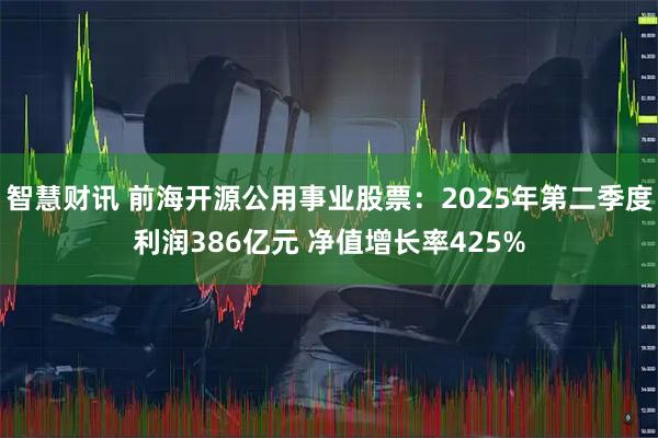 智慧财讯 前海开源公用事业股票：2025年第二季度利润386亿元 净值增长率425%